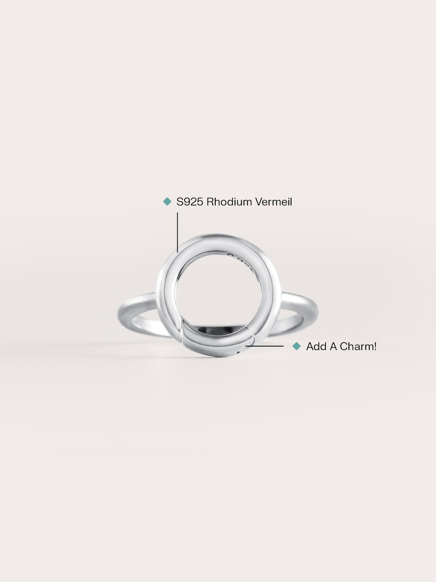 Donut Charm Ring in from Mondays Made