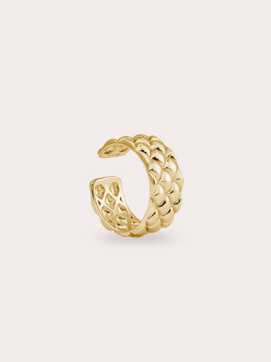 Puffy Quilt Ring in 18k Gold Vermeil from Mondays Made