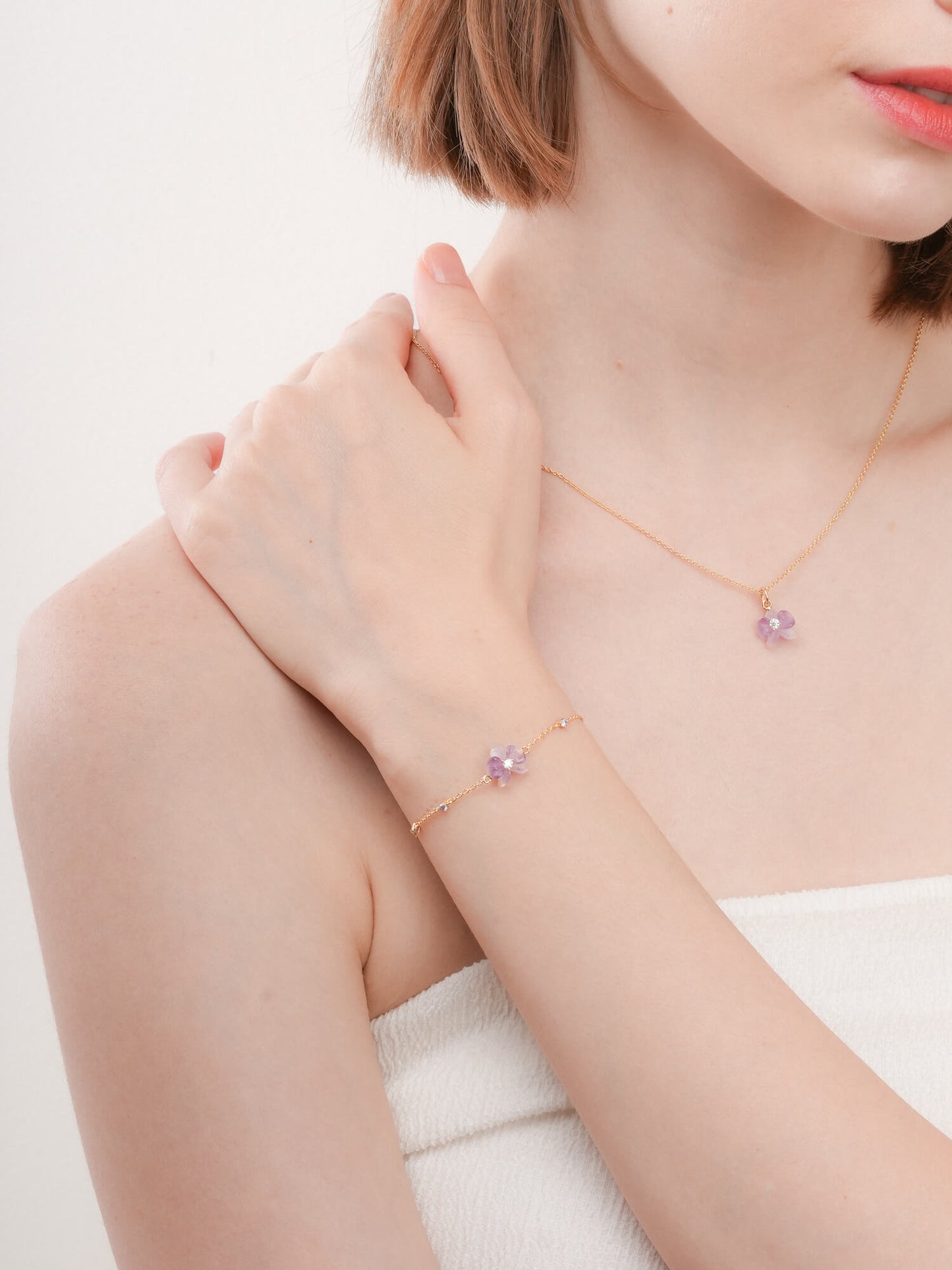 Purple Orchid Bracelet in from Mondays Made
