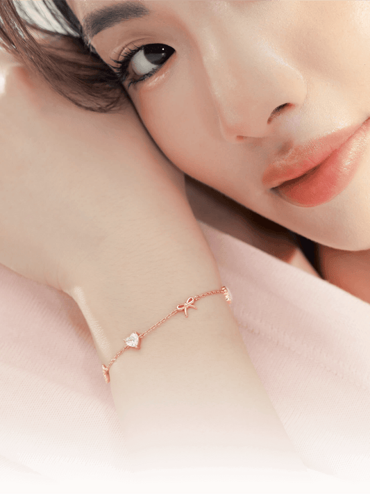 Rise & Shine Charm Bracelet in 18k Rose Gold Vermeil from Mondays Made x Miki Rai