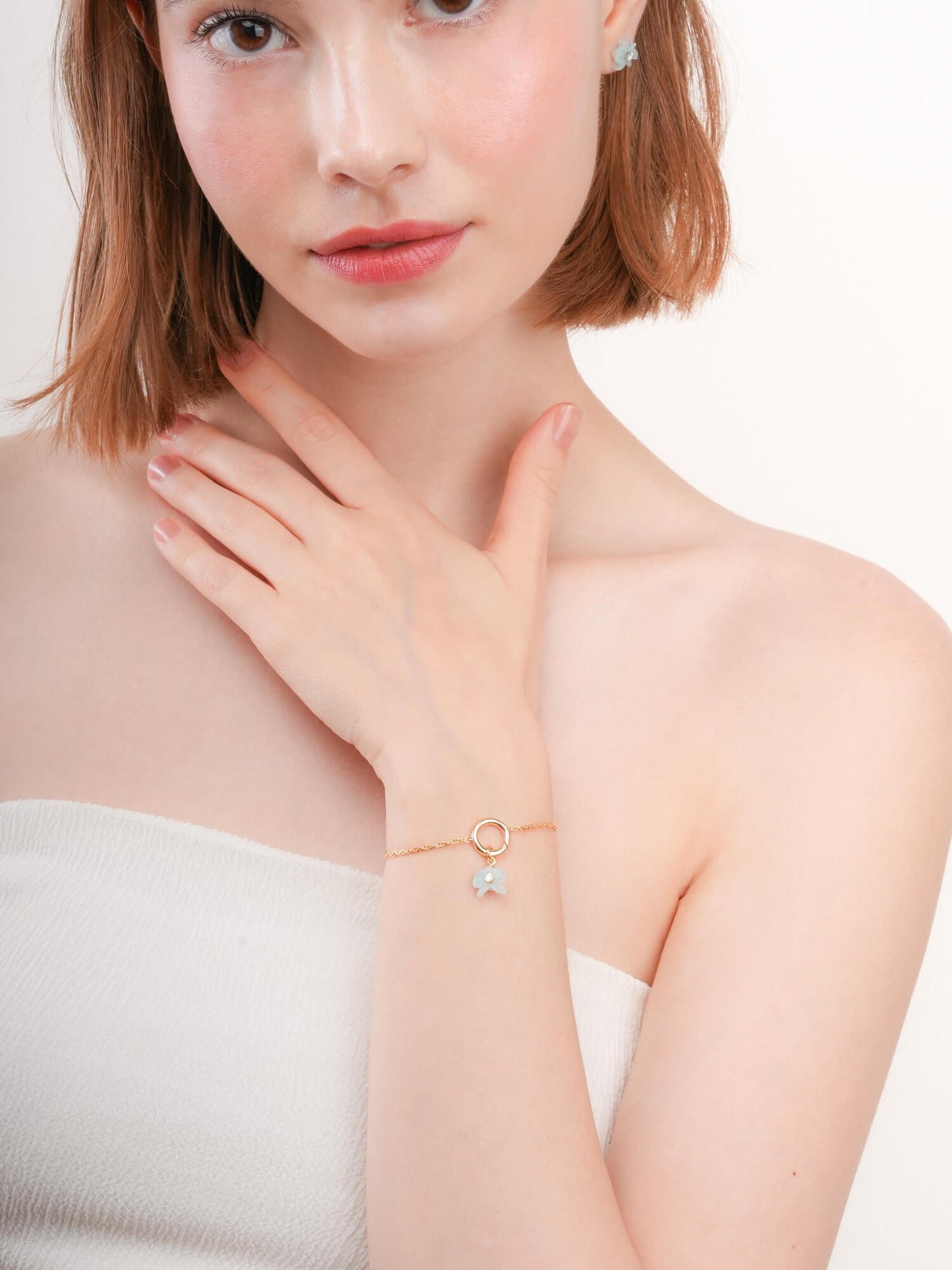 Sky Blue Orchid Charm in 18k Gold Vermeil from Mondays Made