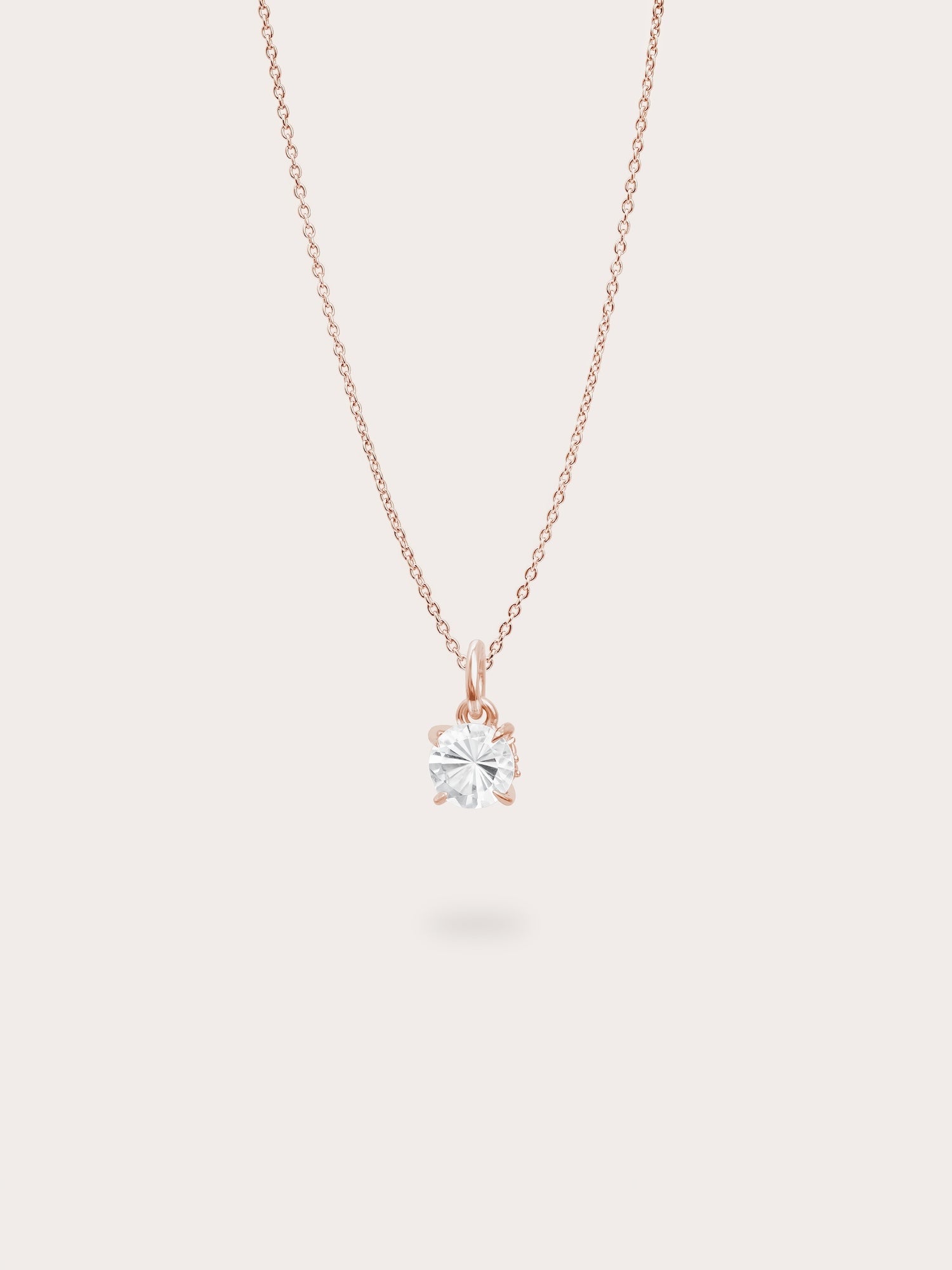 April Birthstone Necklace White Topaz Mondays Made