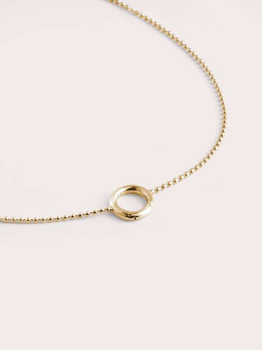 Beaded Charm Necklace in 18k Gold Vermeil from Mondays Made