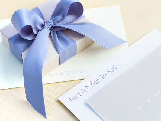 Gift Wrap with Gift Message Card in from Mondays Made