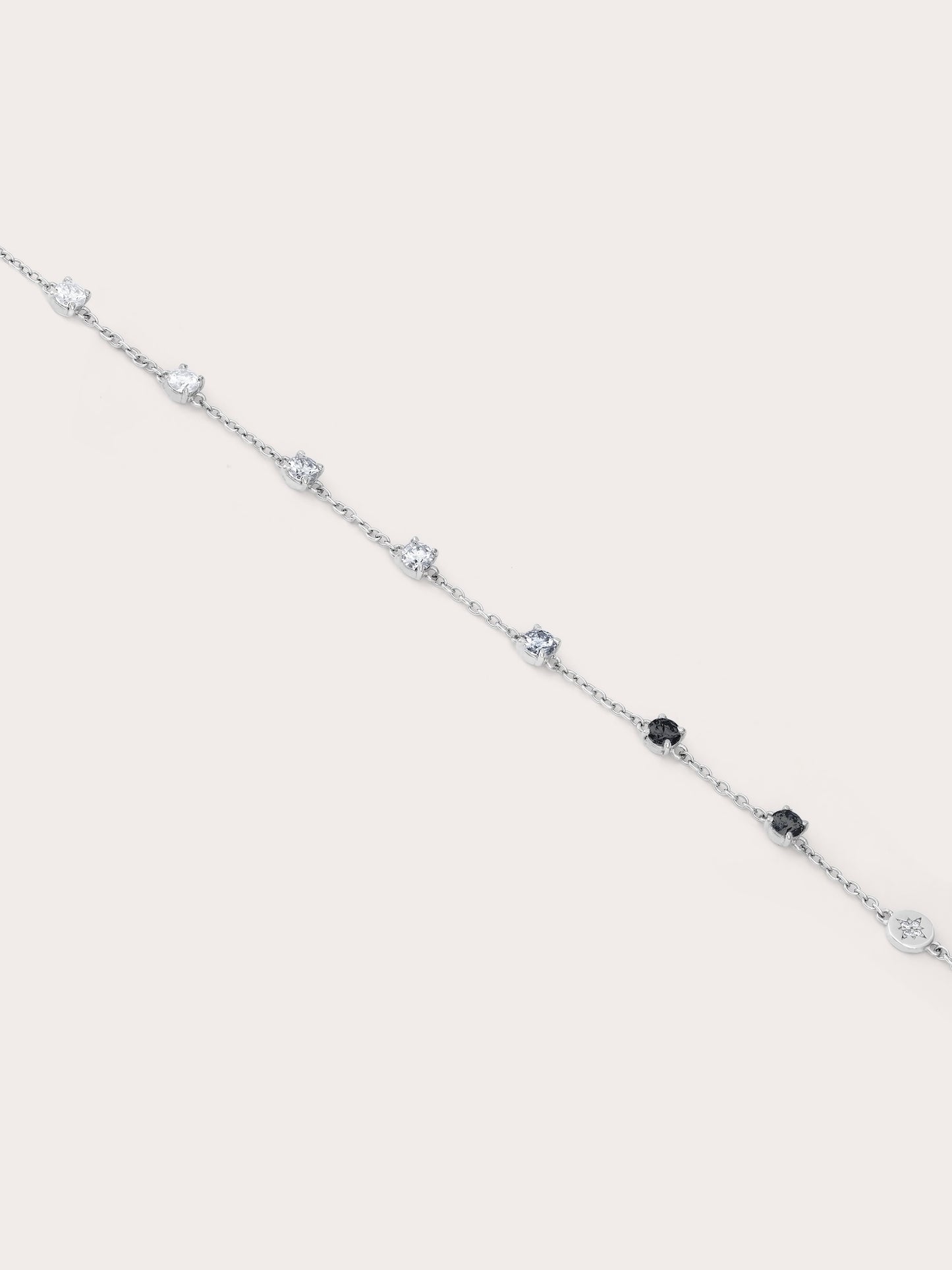 Midnight Glow Moissanite Station Bracelet in from Mondays Made