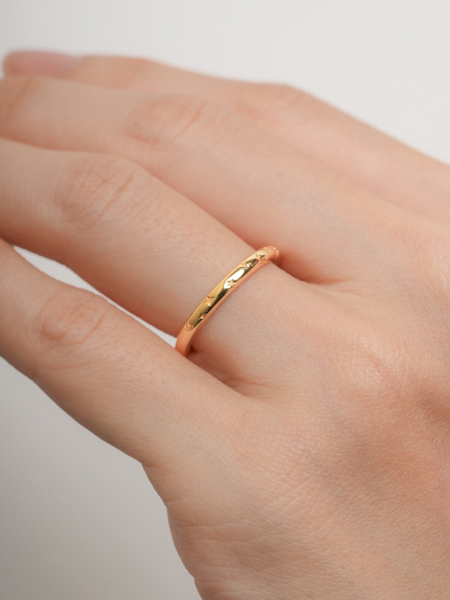 Pink Meadows Moissanite Eternity Band in 18k Gold Vermeil from Mondays Made