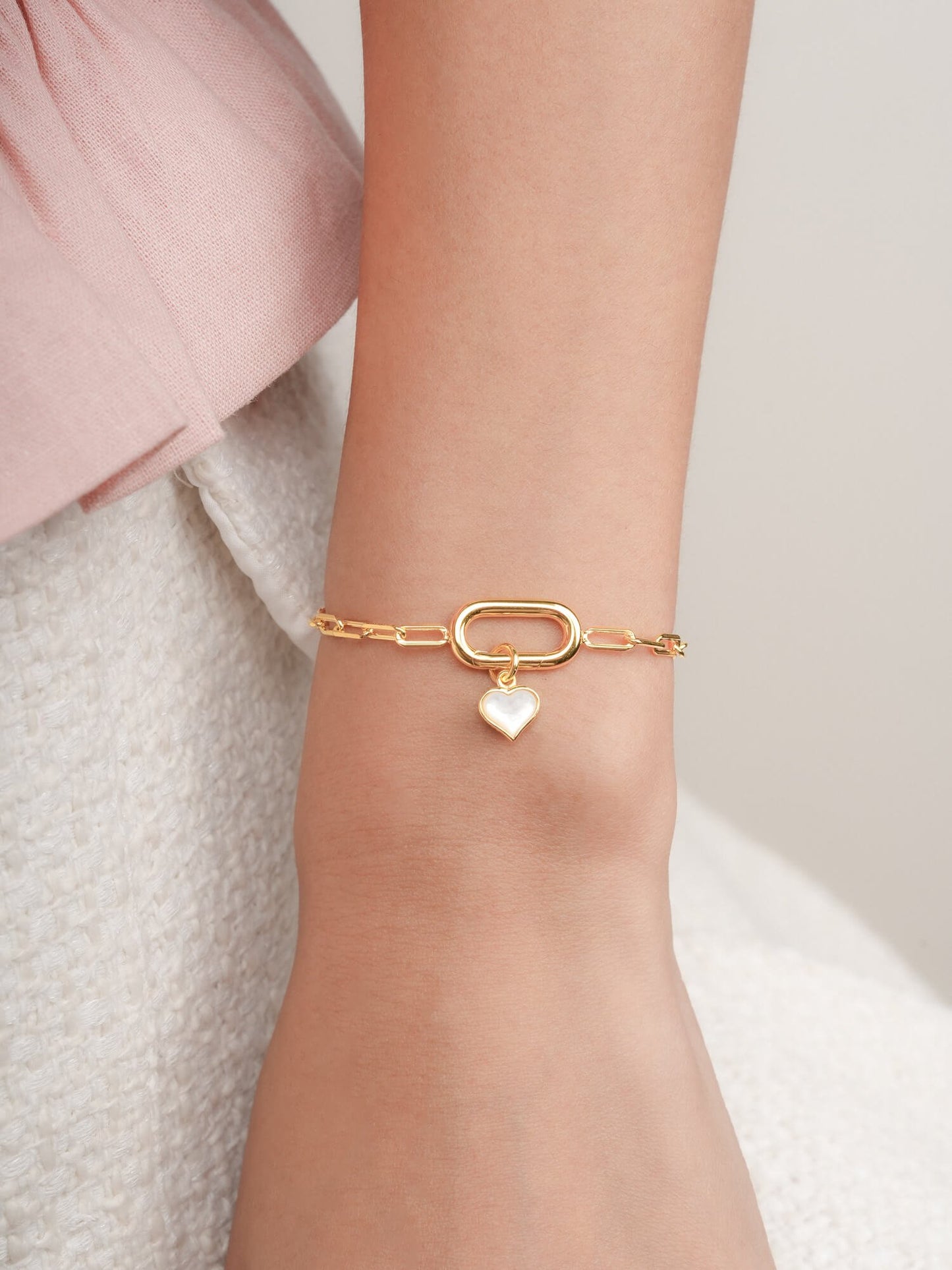 Puffy Heart Reversible Charm in 18k Gold Vermeil from Mondays Made