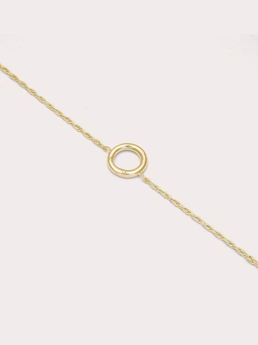 Rope Chain Charm Bracelet in 18k Gold Vermeil from Mondays Made