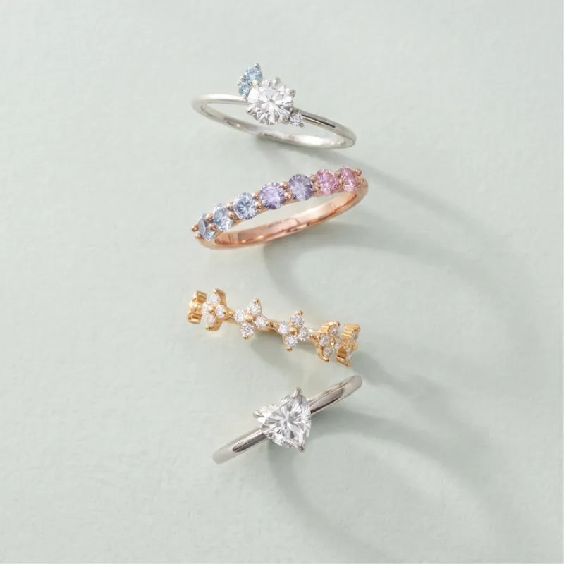 Moissanite Rings