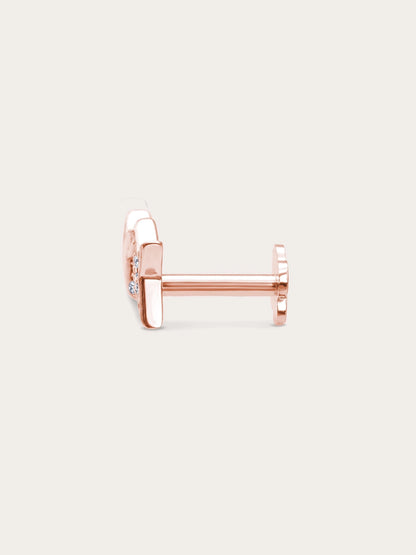 Duo Sparkle Flatback Earring
