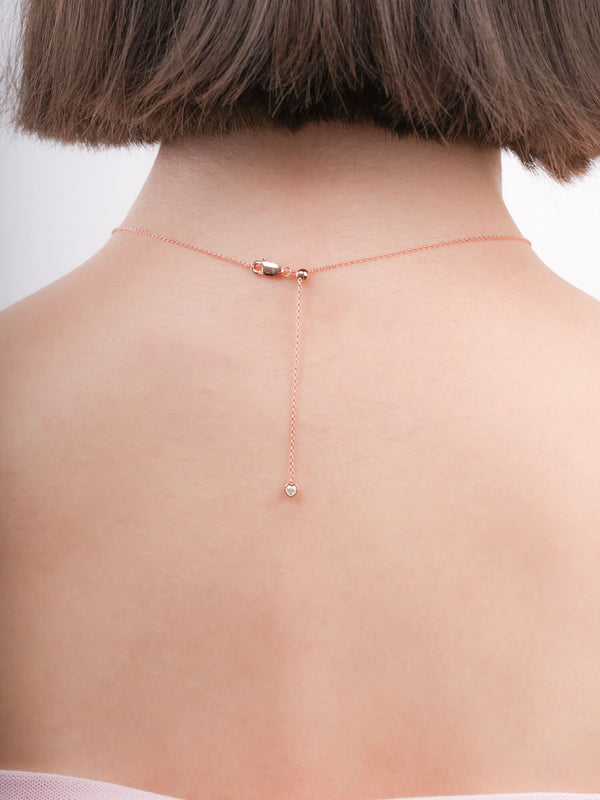 Adjustable Necklace 18K Rose Gold (3) – Mondays Made Flower & Birthstone Jewelry Singapore