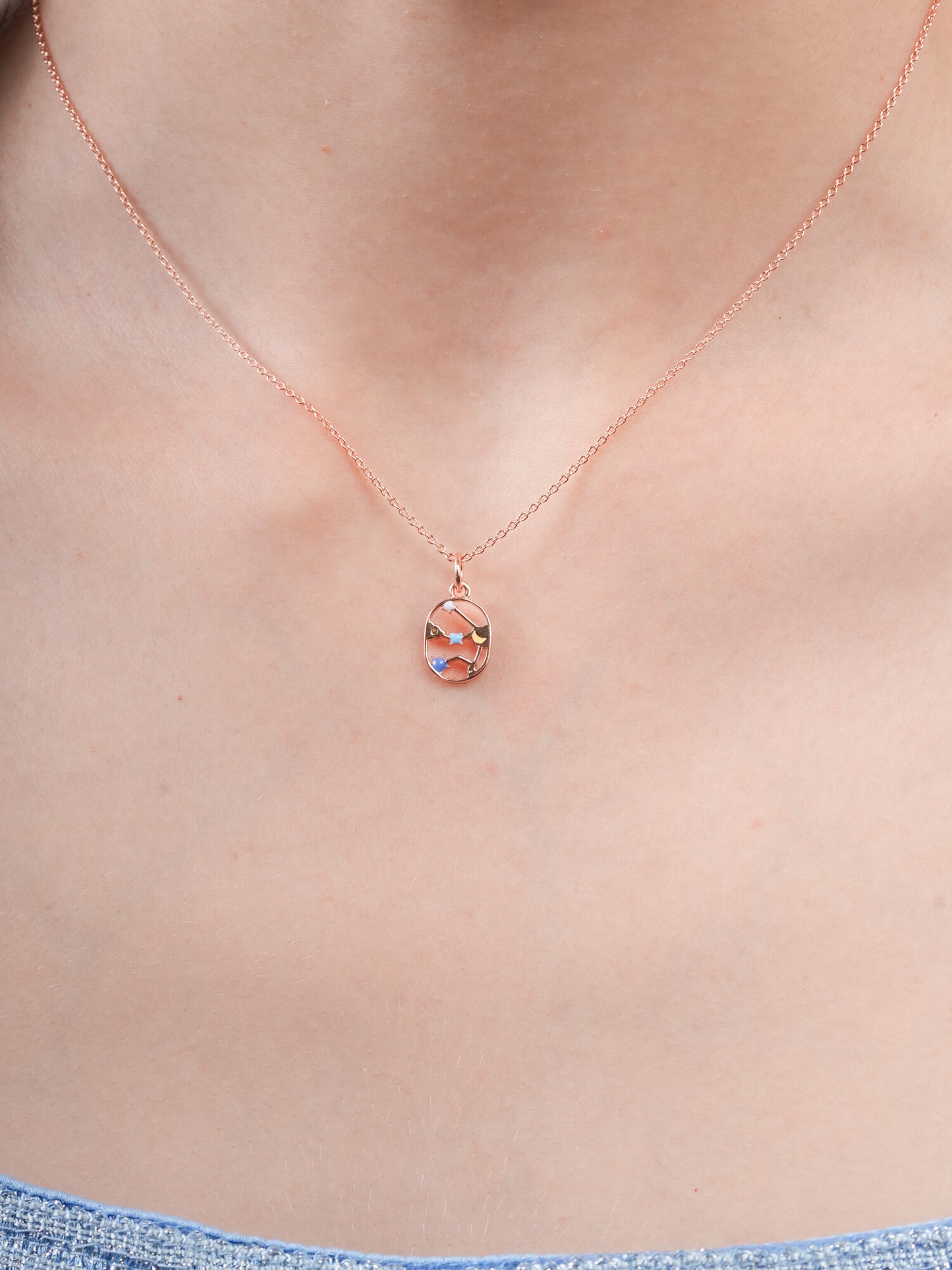 Aquarius Necklace - Zodiac Sign Jewelry