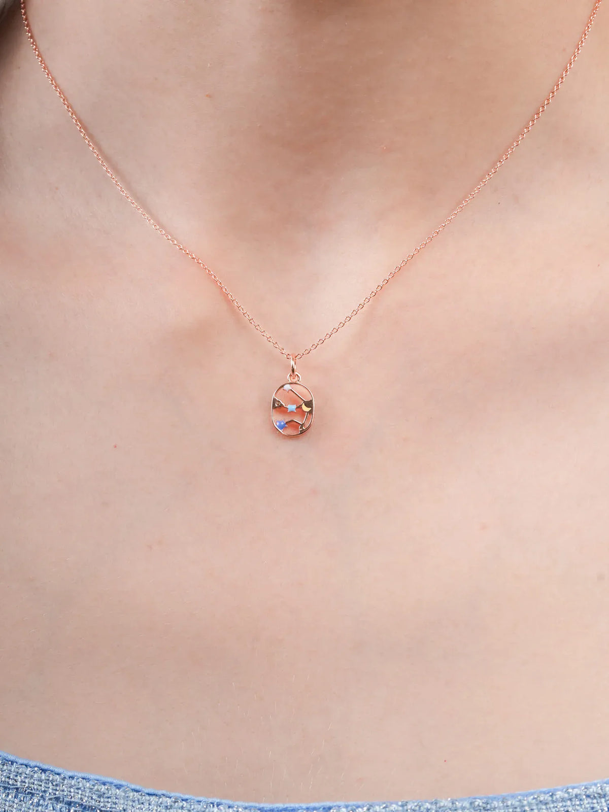 Aquarius Necklace - Zodiac Sign Jewelry