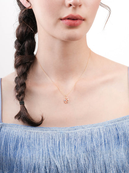 Aquarius Necklace Zodiac Jewelry 18K Gold (3) – Mondays Made Flower & Birthstone Jewelry Singapore