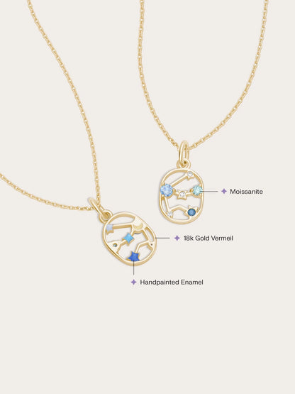 Aquarius Necklace - Zodiac Sign Jewelry