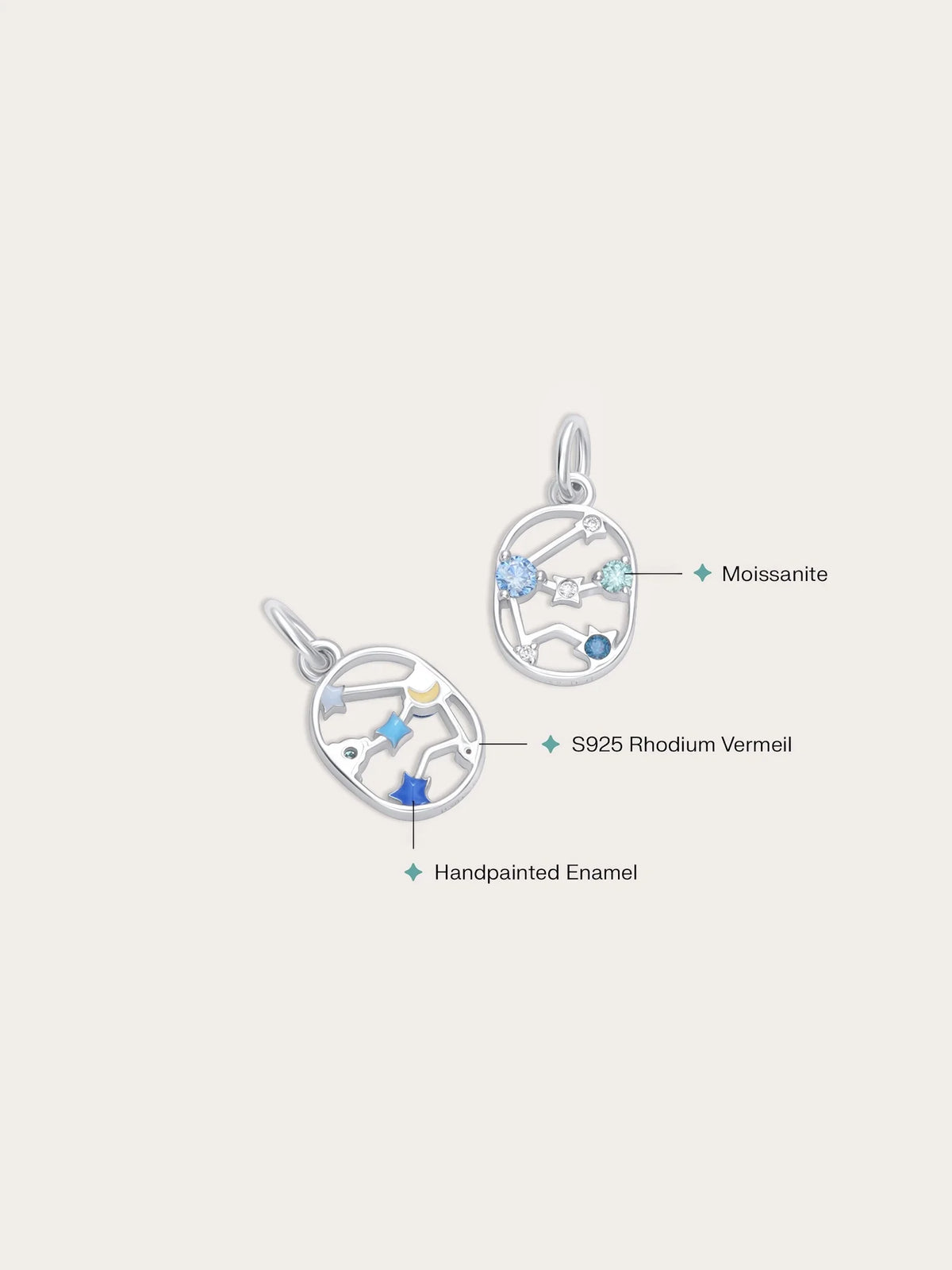 Aquarius Charm - Zodiac Sign Jewelry