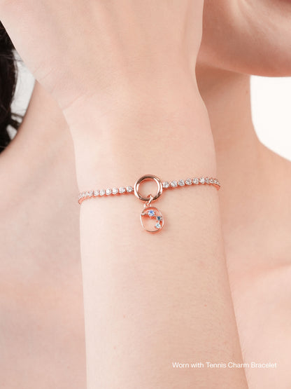 Aries Charm Zodiac Charm Jewelry 18K Rose Gold Worn With – Mondays Made Flower & Birthstone Jewelry Singapore