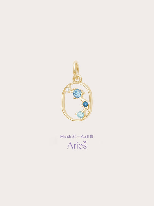Aries Charm - Zodiac Sign Jewelry