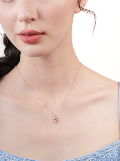 Aries Necklace Zodiac Jewelry 18K Rose Gold (2) – Mondays Made Flower & Birthstone Jewelry Singapore