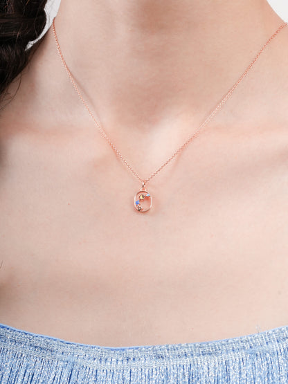 Aries Necklace Zodiac Jewelry 18K Rose Gold (3) – Mondays Made Flower & Birthstone Jewelry Singapore