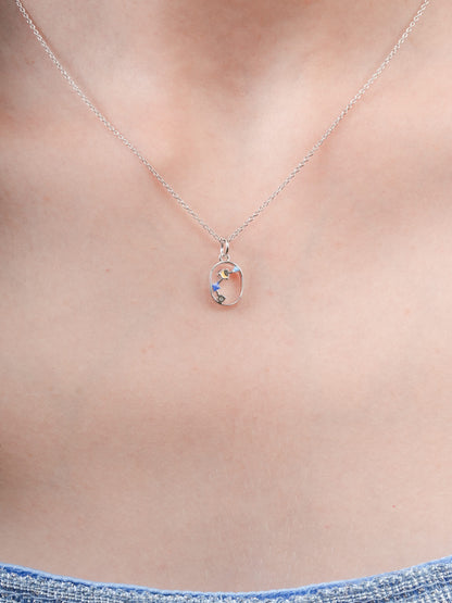 Aries Necklace Zodiac Jewelry S925 Silver Rhodium (3) – Mondays Made Flower & Birthstone Jewelry Singapore