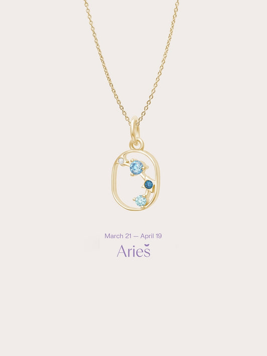 Aries Necklace - Zodiac Sign Jewelry in 18k Gold Vermeil from Mondays Made (Exclude From Sale)
