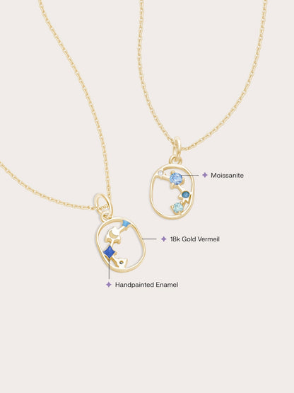 Aries Necklace 18K Gold (2) – Mondays Made Flower & Birthstone Jewelry Singapore