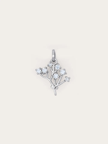 Moissanite Baby Breath Charm