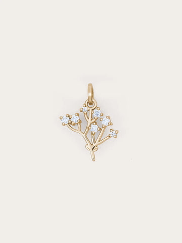 Moissanite Baby Breath Charm