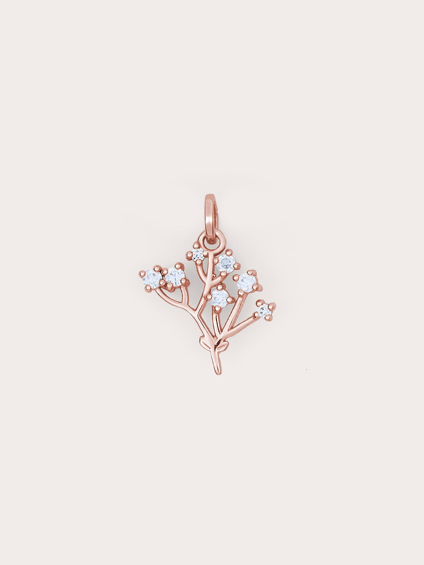 Moissanite Baby Breath Charm