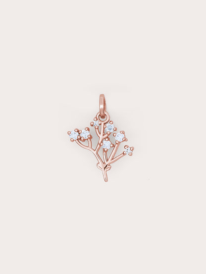 Baby Breath Charm 18K Rose Gold (9) – Mondays Made Flower & Birthstone Jewelry Singapore
