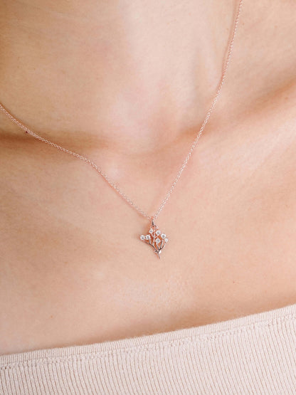 Baby Breath Charm 18K Rose Gold (12) – Mondays Made Flower & Birthstone Jewelry Singapore