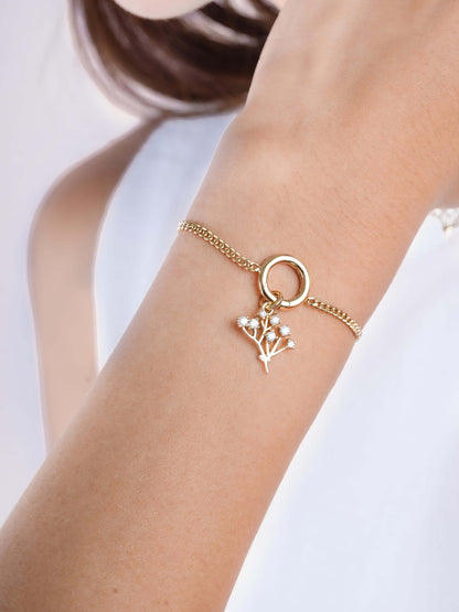 Baby Breath Charm 18K Gold (9) – Mondays Made Flower & Birthstone Jewelry Singapore