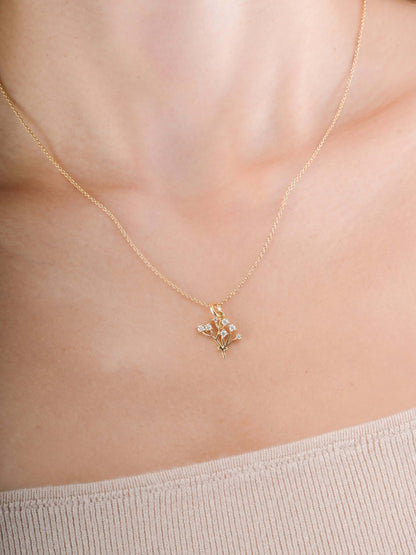 Baby Breath Charm 18K Gold (11) – Mondays Made Flower & Birthstone Jewelry Singapore