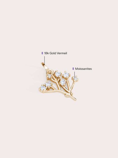 Baby Breath Charm 18K Gold Side (3) – Mondays Made Flower & Birthstone Jewelry Singapore