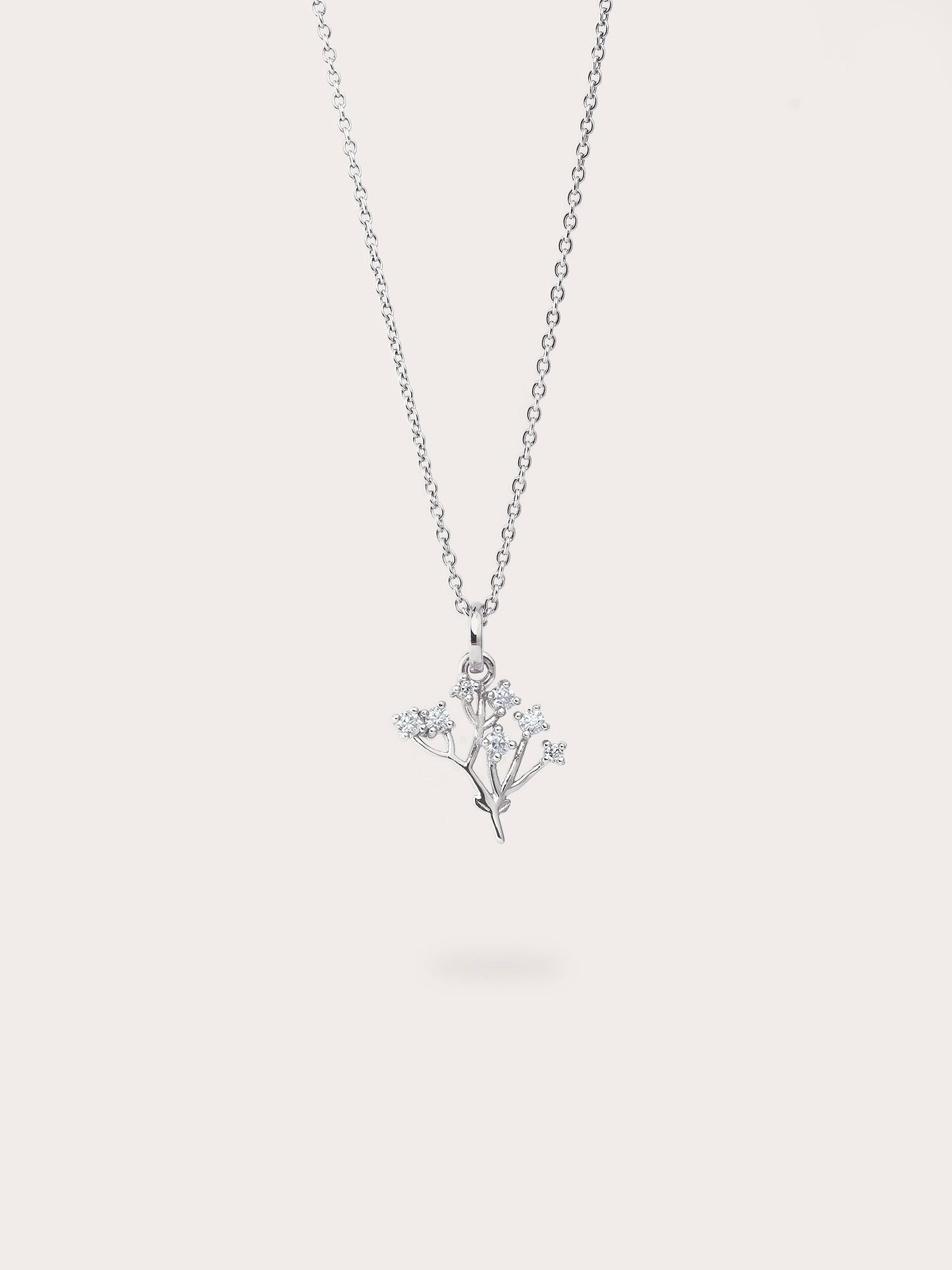 Moissanite Baby Breath Necklace