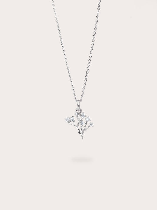 Moissanite Baby Breath Necklace