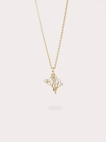 Baby Breath Necklace 18K Gold (4) – Mondays Made Flower & Birthstone Jewelry Singapore