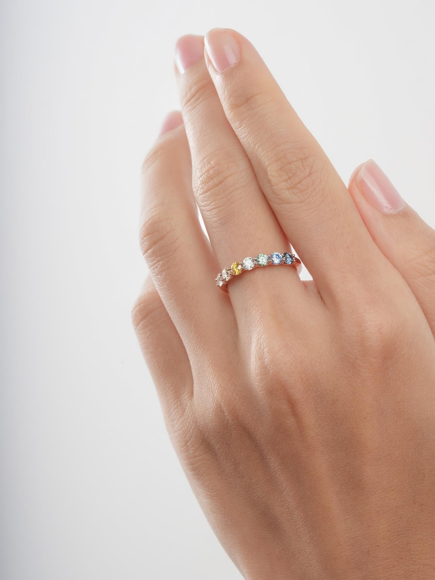 Beachside Moissanite Eternity Band