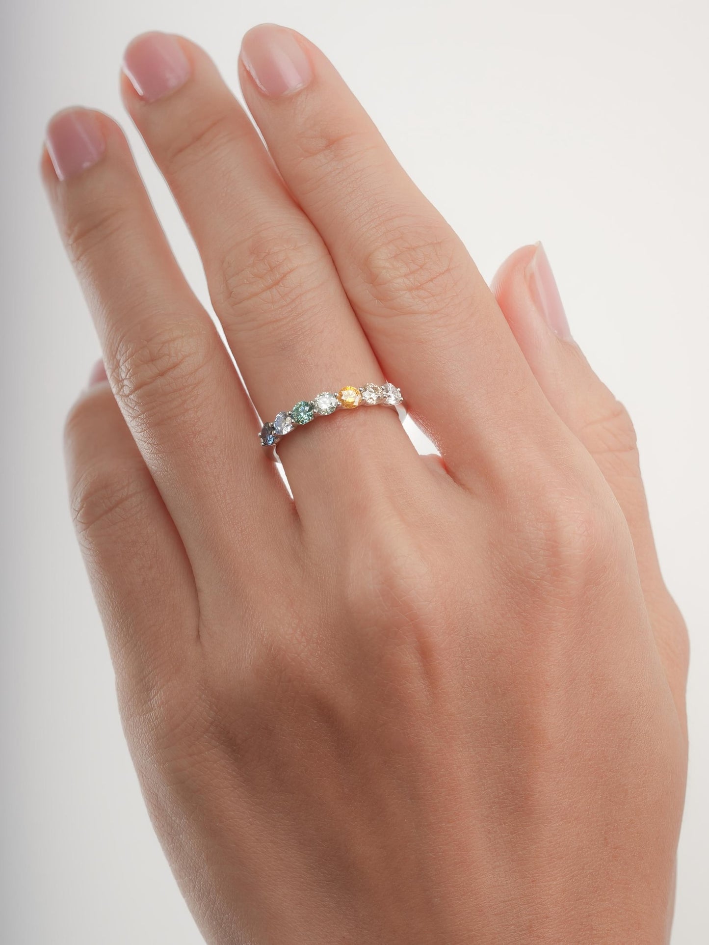 Beachside Moissanite Eternity Band