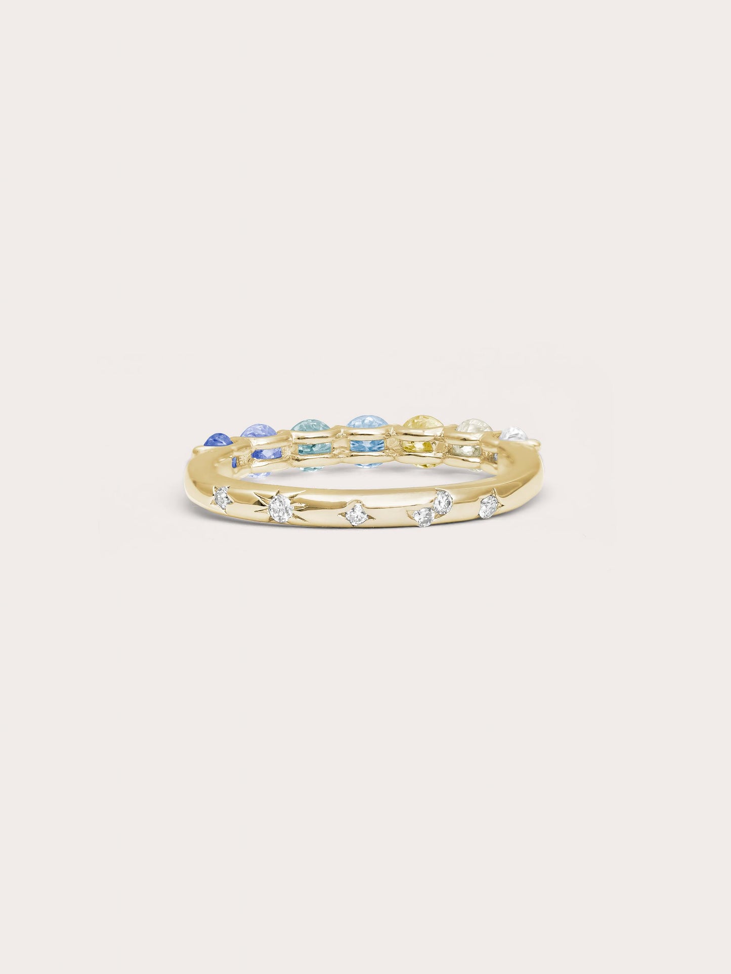 Beachside Moissanite Eternity Band
