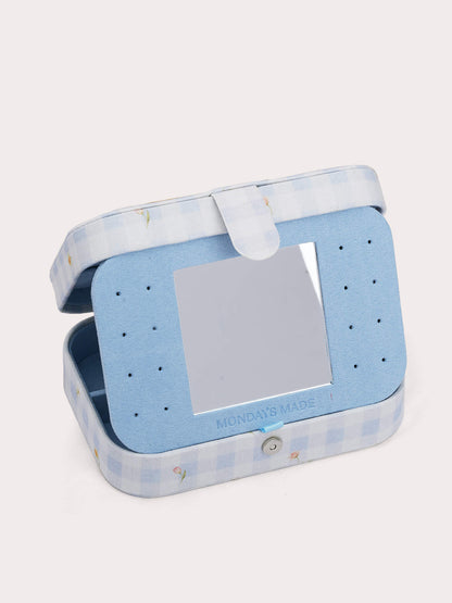 Birthflower Gingham Jewelry Case (3) – Mondays Made Flower & Birthstone Jewelry Singapore