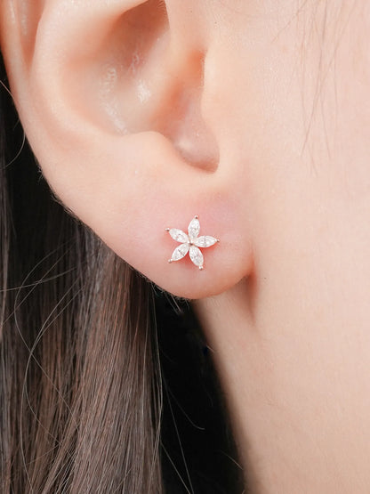 Bloom Flower Flatback Earring