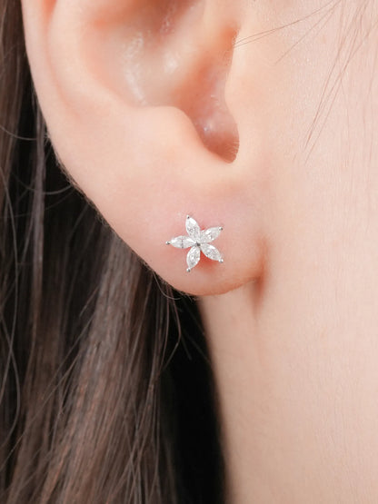 Bloom Flower Flatback Earring