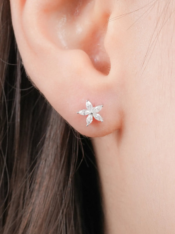 Bloom Flower Flatback Earring