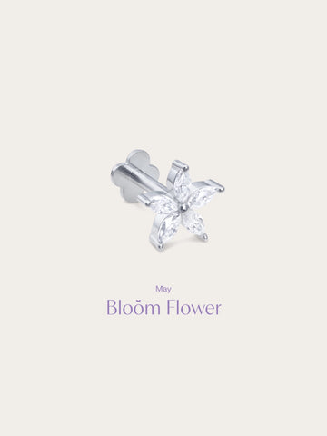 Bloom Flower Flatback Earring
