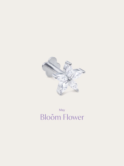 Bloom Flower Flatback Earring