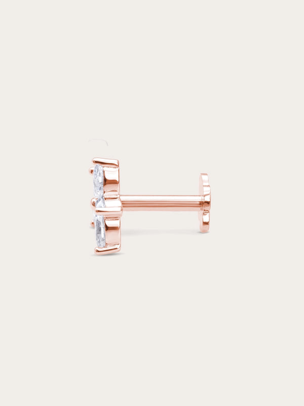 Bloom Flower Flatback Earring