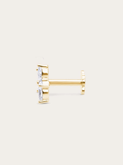 Bloom Flower Flatback Earring