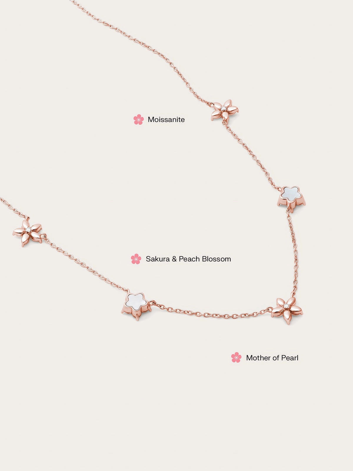 Bloom On Charm Necklace - Reversible